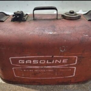 VINTAGE 6 GALLON outboard metal GAS FUEL TANK CAN OMC marine Outboard Marine USA