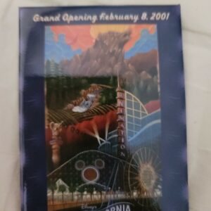 2001 DISNEY CALIFORNIA ADVENTURE DCA GRAND OPENING PIN Cardboard New