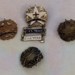 Lot of 4 Star of Light First Year VINTAGE Collectible Enameled Lapel Pin badge