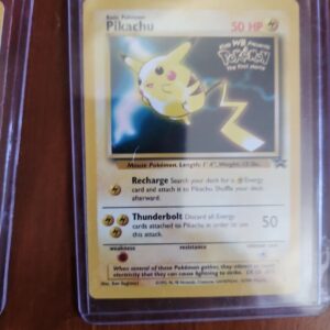 57_90fa5733-ad4c-48f2-a5ae-143a23300785.jpg PIKACHU Promo Card #4 Kid's WB Presents The First Movie 1999 Pokemon