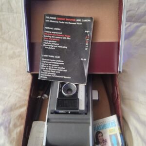 Vintage Polaroid Land Camera Model J66 with Leather Case UNTESTED COMPLETE