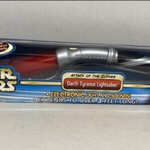 Star Wars Attack Of The Clones Darth Tyranus Lightsaber Hasbro MIB