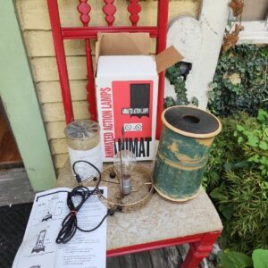 Antique Scene-In-Action Lamp Cast iron Forest 523 Water Mill