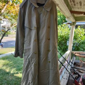 Vintage Nautica Men’s Civvies Cotton Trench Coat Tan Size 42R