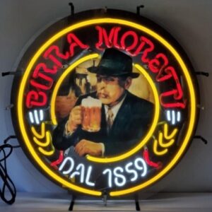 57_980480e6-4aaf-49e9-98c9-dda701d28c7b.jpg 24" Moretti Birra Italiana Brewing Neon Beer Sign Light Shop Bar Handcraft