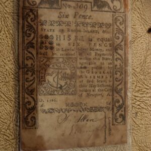 57_98a6bfb9-bc88-4c4a-88d9-7799a79fa782.jpg Rhode Island Colonial 6 Pence Note 1786 Nice