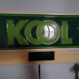 Vintage Kool Cigarettes Advertising Sign WITH DIGITAL CLOCK Works