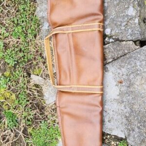 Vintage Redhead Leather Zippered Soft Gun Case 49” Brown Tan strap