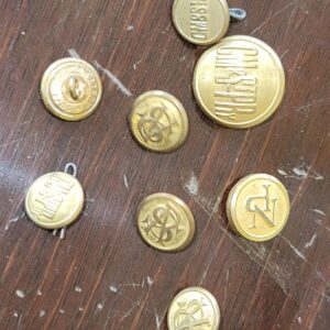VTG Lot of 8 Northern Pacific Railway CM&StP Uniform Buttons