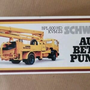 Schwing toy Concrete Pump Truck BPL 600 HD KVM 23 Die Cast Toy NIB