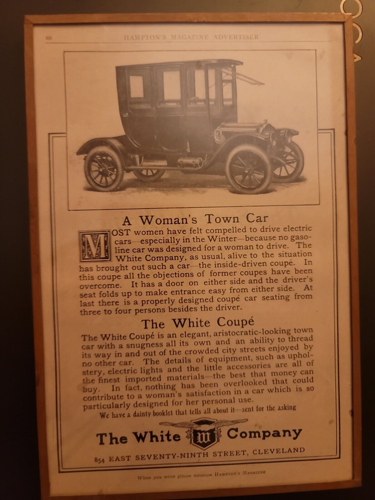 Harvey’s Wallhangers Early 1900s Detroit The White Company Advertisement