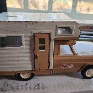 Vintage 1970's Tonka Toys Pittsburgh Steelers Mini Tan Jeep Camper Truck #70