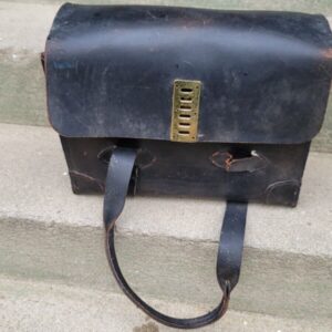 Vintage Black Bag Money Leather Briefcase Attache Case Hillco Manufacturin Inc.