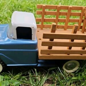 Vintage Structo Tonka  customized Truck W/ Wood Stake bed Nice Collectible Toy