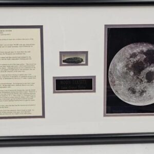 57_bf59d833-b884-4b06-92e0-52bd04a4edc9.jpg NASA Moon Tektite Luna Crater Tycho Framed 30" x 16" Space Alien Astronaut COA