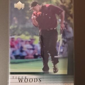 2001 TIGER WOODS UPPER DECK ROOKIE CARD #1 RC NM GOAT! HOT!