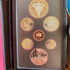 1982 Royal Canadian Mint 7 Coin Double Dollar Proof Set