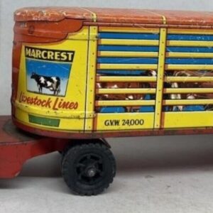 Vintage Marx Marcrest Livestock Lines Cattle Farm Truck #303 17"