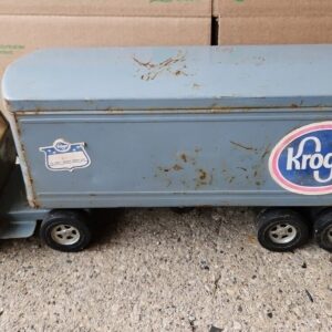 Vintage Ertl Kroger Turbine Semi Truck Tractor Trailer Pressed Steel 22" L Toy