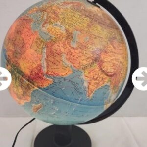 Vintage Replogle 12 Inch Diameter World  Light Up Globe On Stand