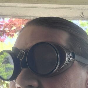 Antique American Optical Duralite Goggles Vtg Old AO Bakelite Safety Glasses