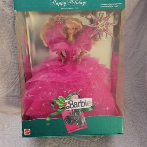 1990 Happy Holidays Barbie, NRFB, (04098) Ken Collectible Toy Decor