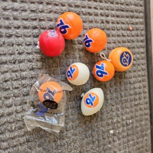 Vintage 76 Gasoline Orange Logo Promotional Antenna Football Balls Soccer Yo Yo