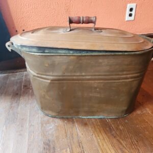 57_d2e0d29e-7c2c-422f-a443-8e49efe12627.jpg Large Antique Vintage c.1900 Copper Boiler Ham Cooker Wash Tub Kitchen Primitive