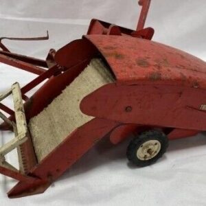 Tru Scale Combine Pull Type Red White for tractor VINTAGE  Toy 1/16 Original