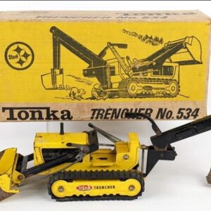 Vintage Tonka No. 534 Trencher Toy with Original Box Truck Highway Collectible