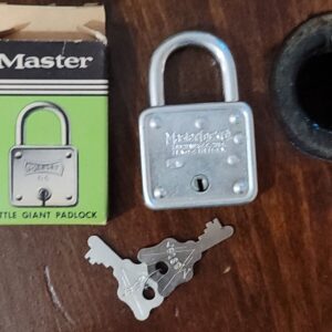 Vintage Master Lock Co. # 66 Padlock Lock with Key Brand New Old New Stock