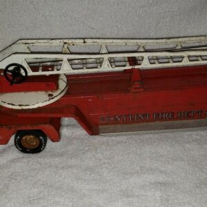 1960s-70s NyLint Fire Dept. 33 Aerial Ladder Truck 29 Inches Pressed Steel Nice