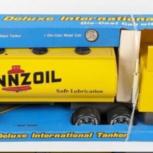 New ERTL International Pennzoil Deluxe truck 1989 Diecast Cab Steel Tanker Toy