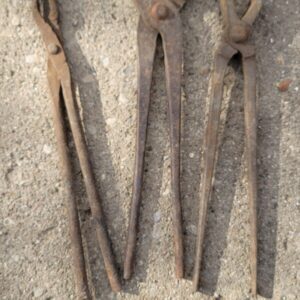 Lot Of 3 ANTIQUE Blacksmith Anvil Nippers Tongs Cutters VINTAGE Tools LOT USA