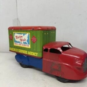 VINTAGE Nationwide Air Rail Service 1940-50'S Tin Toy Truck