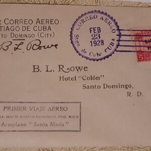 Vintage Autograph of B.L. ROWE Pilot Lindbergh Pan Am Pioneer Airplane Aviation