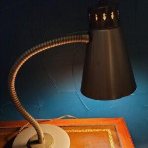 Original Mid-Century Modern Table Lamp Teak Knob