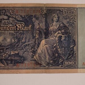 57_eea49a27-5d89-472f-b75c-a24628e092fe.jpg 1910 Large German 100 Mark Banknote. Currency. Germany Paper Monet before WW1