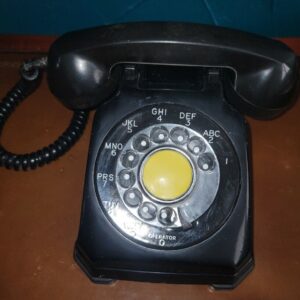 VINTAGE STROMBERG CARLSON 1543 W-K BLACK  ROTARY TELEPHONE 1950S WORKS