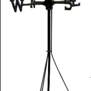 Vintage LARGE antique Weathervane Directionals post copper ball Blue Glass Star