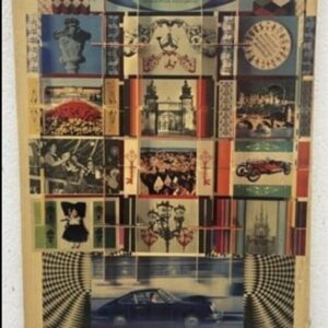 1966 PORSCHE 911 Europe Tourist Delivery POSTER Original Strenger Framed