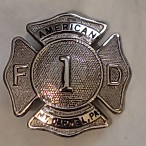 57_fffe8d78-5d37-4d31-b170-cabef3b05c2d.jpg OBSOLETE FIREMAN'S BADGE Mt. CARMEL PA FIREFIGHTER FIRST American 1