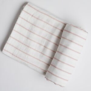 Blossom Pink Stripe Swaddle