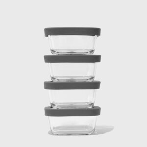 5q_1copy.jpg Square Glass Food Storage Containers (Set of 4)