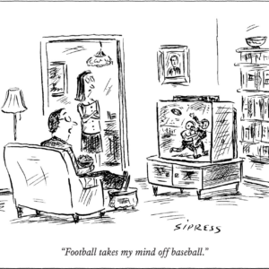 Mind Off Baseball Father's Day Card