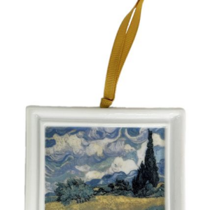 Vincent Van Gogh Wheat Fields with Cypress Ornament