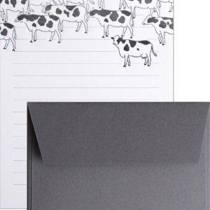 Ah La La Letter Set Cows