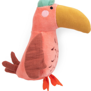 619293879.png Les Toupitis Toucan Plush Toy Rattle