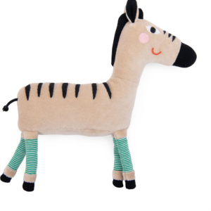 619293882.png Les Toupitis Zebra Plush Toy Rattle