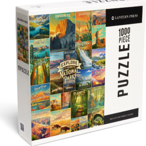 619346359.png National Parks Oil Painting Collage 1000 Piece Puzzle